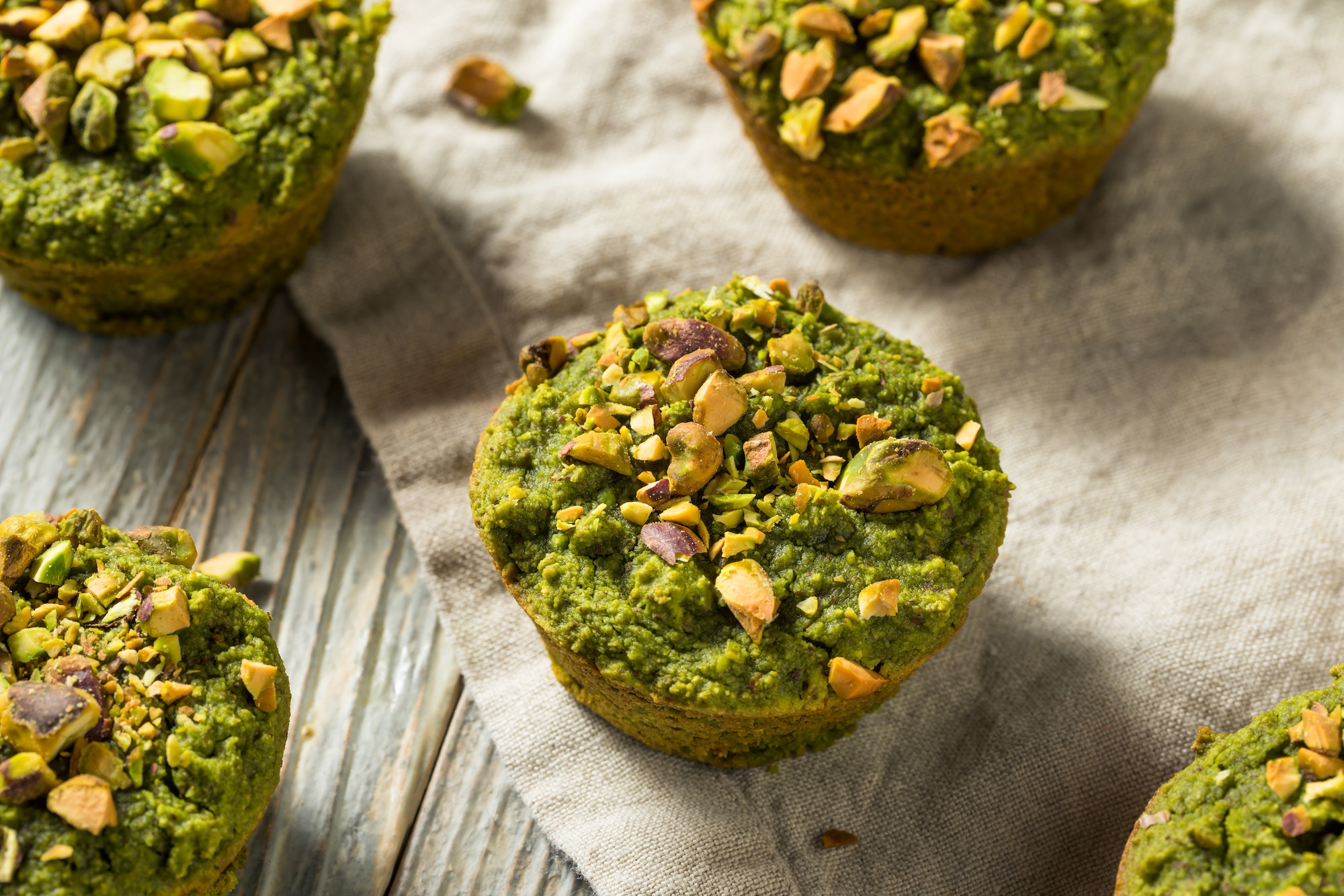 muffins matcha